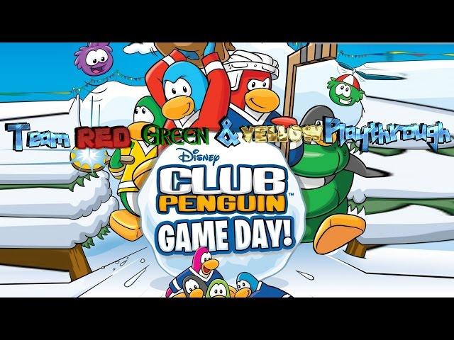 Club Penguin: Game Day! - Teams Red, Green & Yellow Playthrough