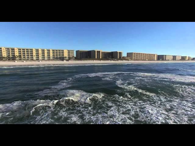 Phantom flight over beach