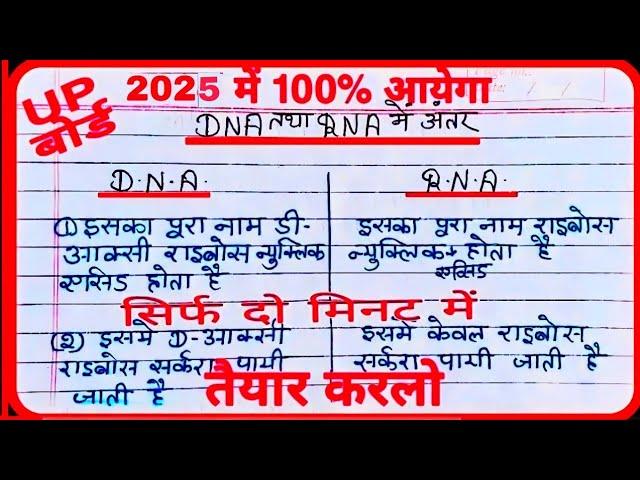 DNA  और  RNA में  अंतर  |  dna aur rna mein  antar | @alltopicjankari  |  dna tatha rna me antar