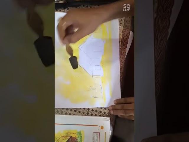 Water Colouring landscape (Part- 1) demonstration by Freelance Artist Diwaker Arya, Bareilly UP.