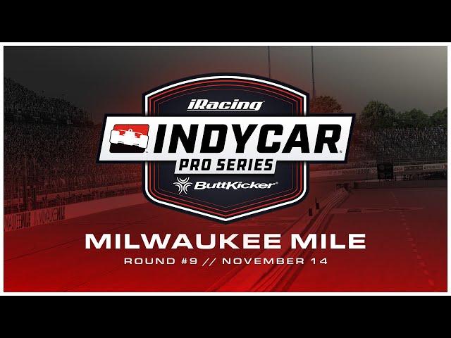 INDYCAR Buttkicker iRacing Pro Series | Round 9 | The Milwaukee Mile