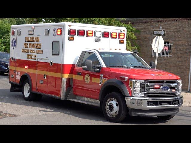 Philadelphia Fire Department Medic 27 Responding