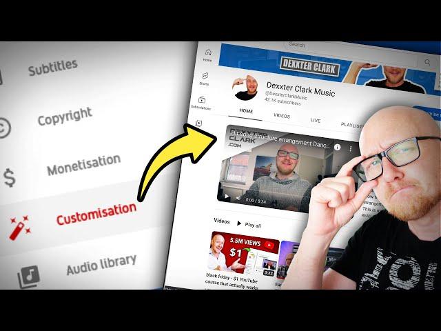 Customize Youtube Channel Layout 2025 – FULL guide in 10 mins