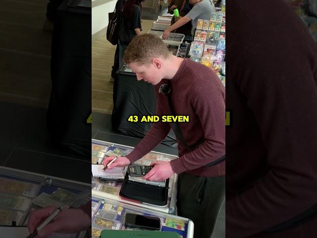 He didn't expect to get 2 PSA graded cards | Pokemon Card Vendor POV #pokemon #pokemoncards #tcg