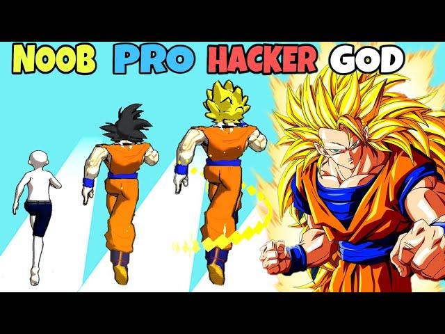 NOOB vs PRO vs HACKER vs GOD in Anime Run