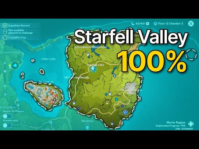 Starfell Valley 100% exploration guide