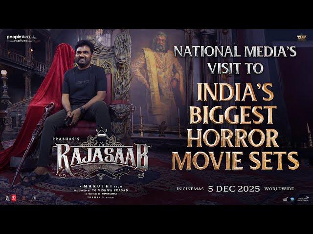 The RajaSaab set visit - National Media| Prabhas | Maruthi | TG Vishwa Prasad