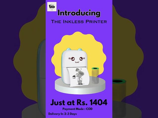Introducing Inkless Printers at Just Rs.1404(Discount Available at Checkout) £inklessprinter £shorts