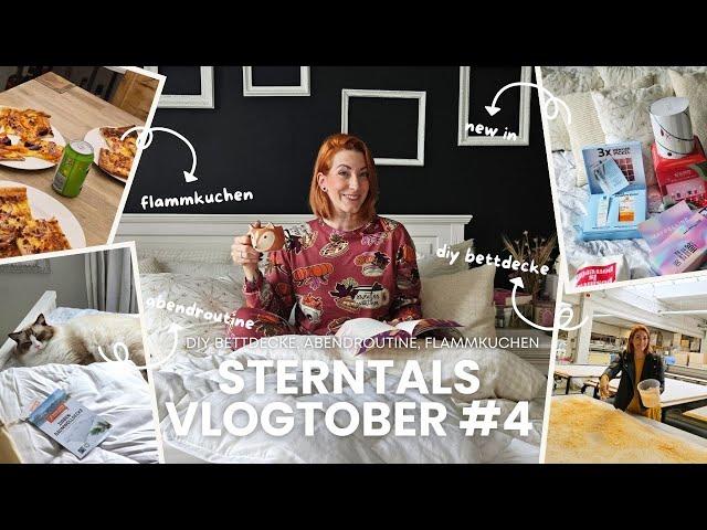 Vlogtober 2024 #4 ️: DIY Bettdecke, Kürbis-Flammkuchen, New In & Abendroutine