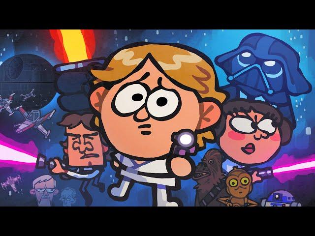 The Ultimate "Star Wars: A New Hope" Recap Cartoon