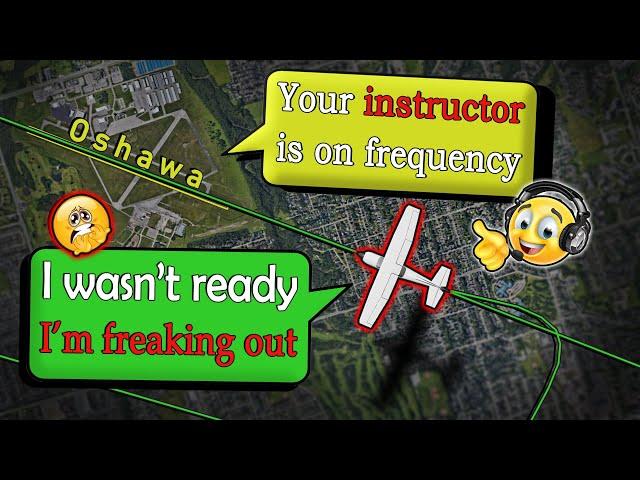 Student Pilot SOLO STARTS PANICKING after Failed Landing attempt
