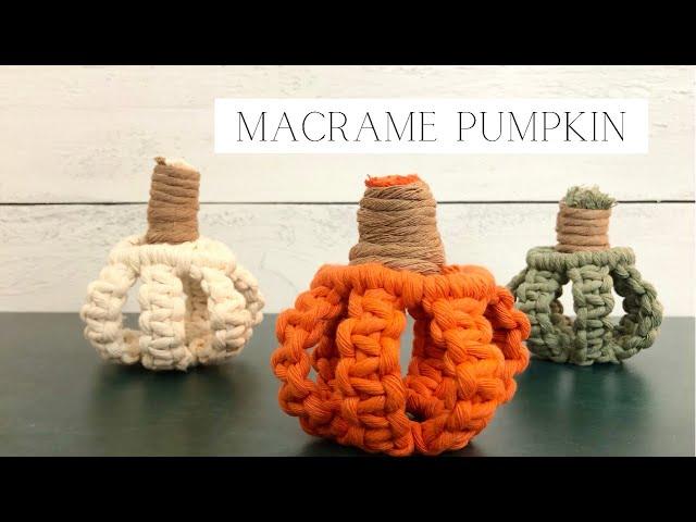 DIY: Macrame Pumpkin | Fall Decor | Halloween