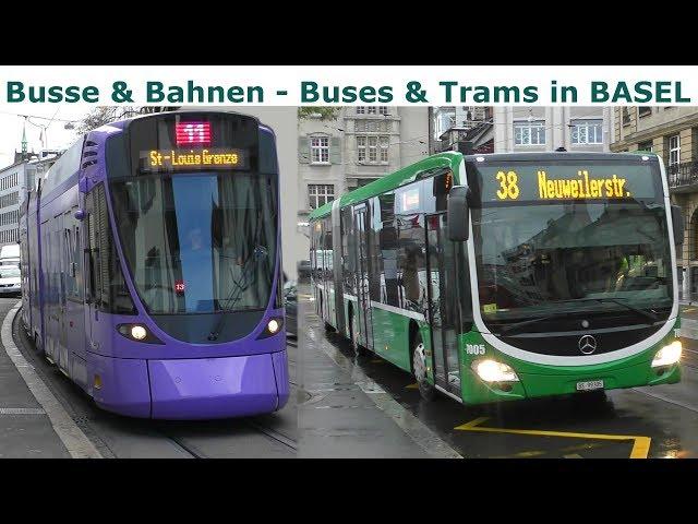 Busse & Bahnen in Basel - Buses & Trams in Basel - BLT & BVB alle Straßenbahn Baureihen