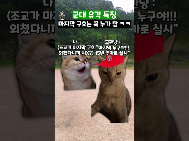 군대 유격 특징 #shorts #군대