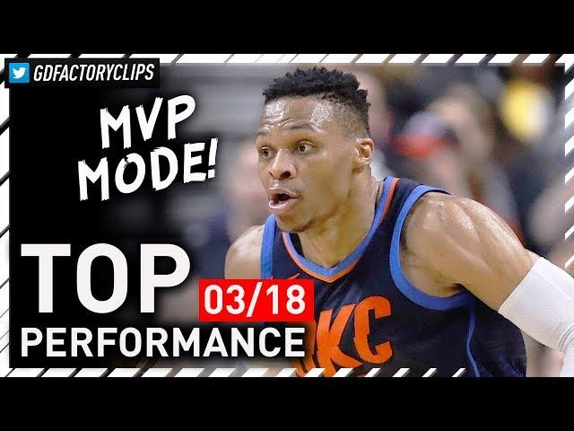 Russell Westbrook EPIC Triple-Double Highlights vs Raptors - 37 Pts, 14 Ast, 13 Reb | 2018.03.18