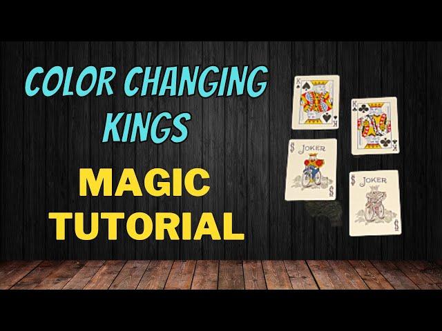 Color Changing Kings - How To Fool A Magician - Magic Card Trick Tutorial