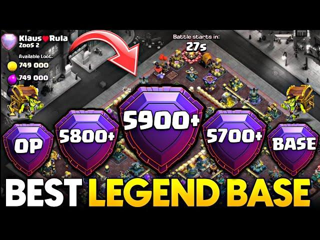 BEST Legend Base OF TOP PLAYERS|Anti 2 Star Th17 Push Base Link| Th17 New Trophy Pushing Base Link