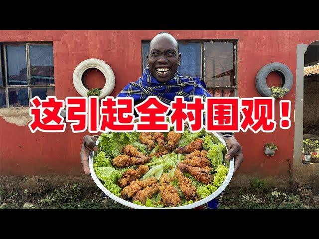 全村围观！非洲版炸鸡腿登场，都抢着吃啊，连保镖都懵了，太香了