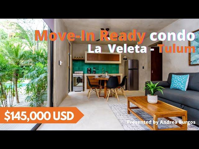 Move-in ready furnished condo for sale in Tulum! 145,000 USD 