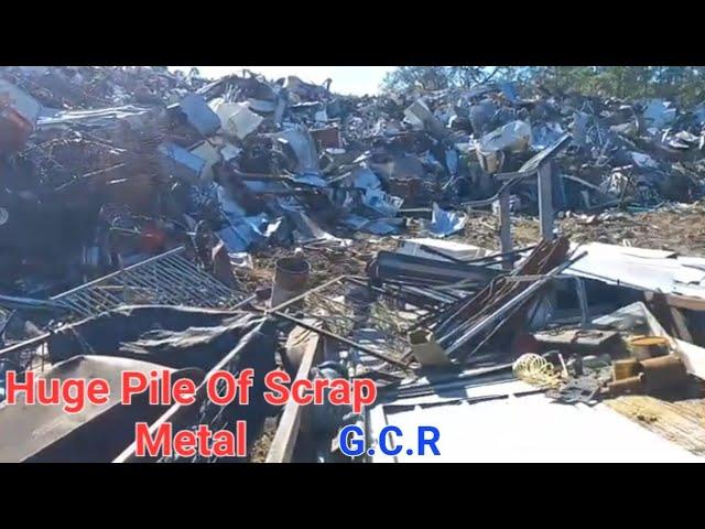 HUGE Pile Of Scrap Metal!!!! Gilchrist County Recycling Trenton Fl