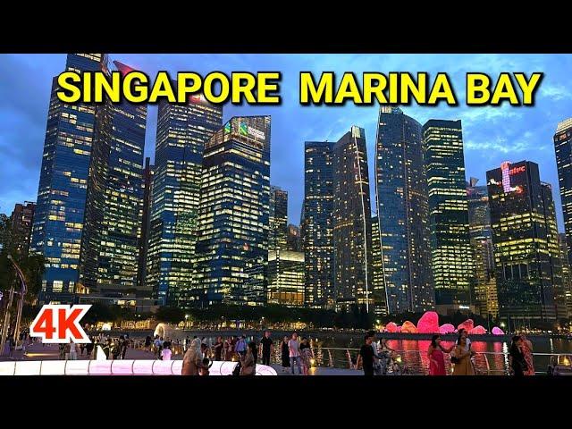 Singapore City 4K | Dazzling Marina Bay & Marina Bay Sands