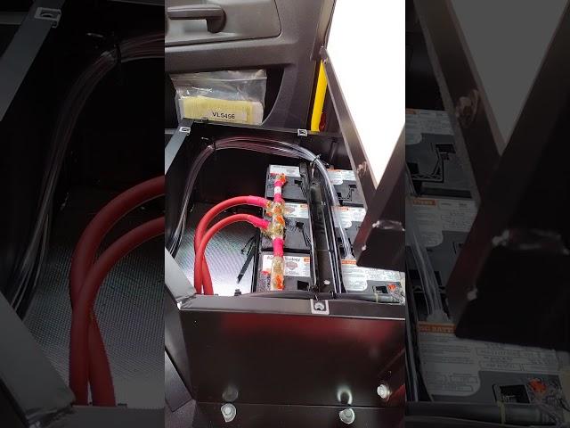 How truck batteries are ventilated when installed in the driver's cabinet?