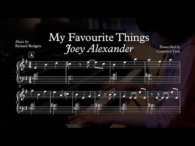 My Favorite Things - Joey Alexander (Solo piano transcription)