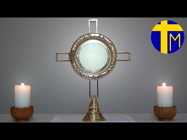 Eucharistic Adoration in silence. One hour with the Lord exposed.