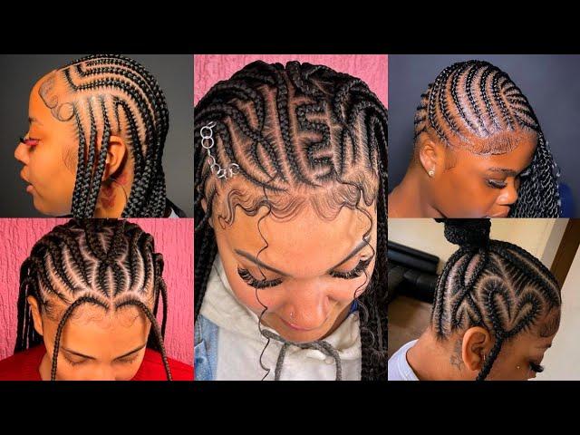 Feed In Braids Hairstyles For Black Women | Top Braided Cornrows Hairstyles