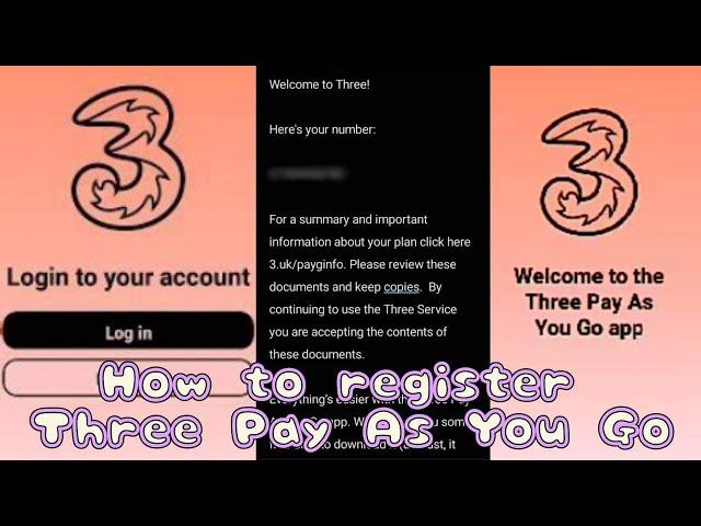 Actual Registration 3Uk Three Pay as You Go Sim | Jessica Tanon