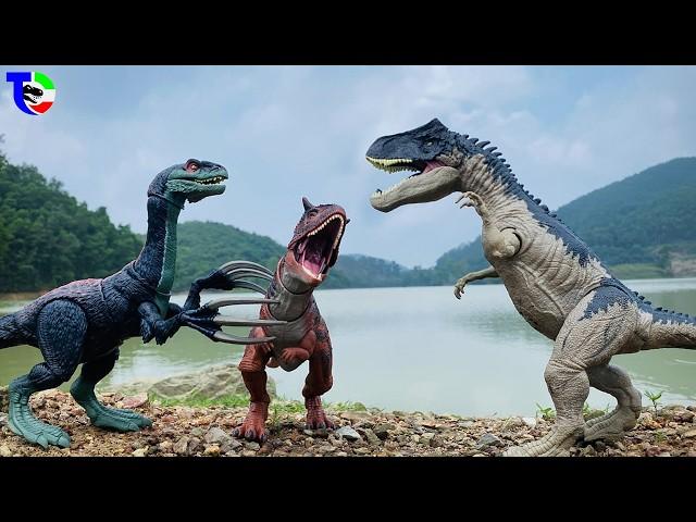 JURASSIC WORLD |Therizisaurus Vs Carnotaurus Vs Allosaurus! CHAOS THEORY| TCF CREATOR