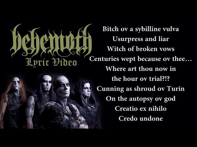 Behemoth - Amen (LYRICS / LYRIC VIDEO)