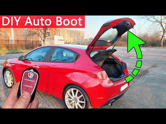 DIY Automatic Boot, Trunk Lid Open, Hatch Pop Alfa Romeo Giulietta