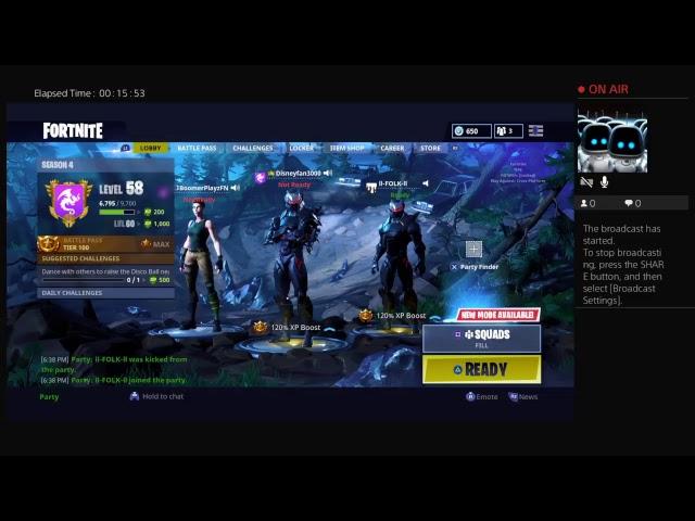 BoomerPlayz Live - Fortnite (2) - #YTLive