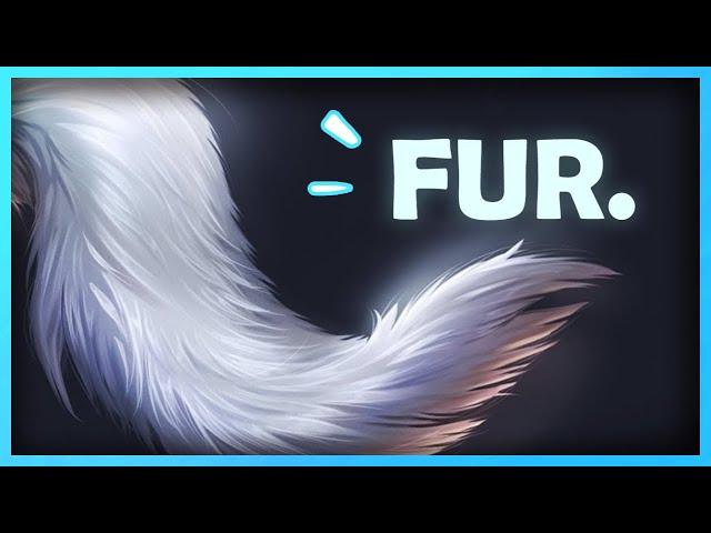 WORTH IT! LEARN TO PAINT FUR ONCE FOR ALL AND IMPROVE YOUR ART! (Photoshop painting process+ Voice )