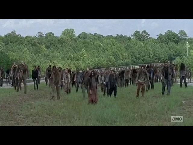 Rick and Michonne kill a hundred walkers (best kill on the walking dead)