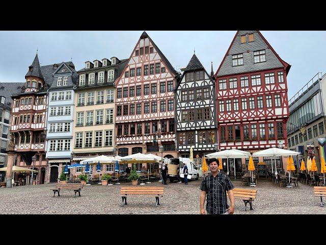 Walking through Römerberg: Frankfurt's Old Town Center