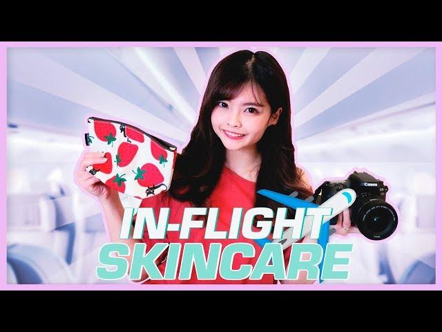 In-Flight Skincare Routine (Preparing for my flight to Korea!) | woori TV