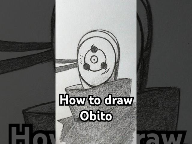 How to draw Obito Uchiha from Naruto! Easy! #art #obito #drawing