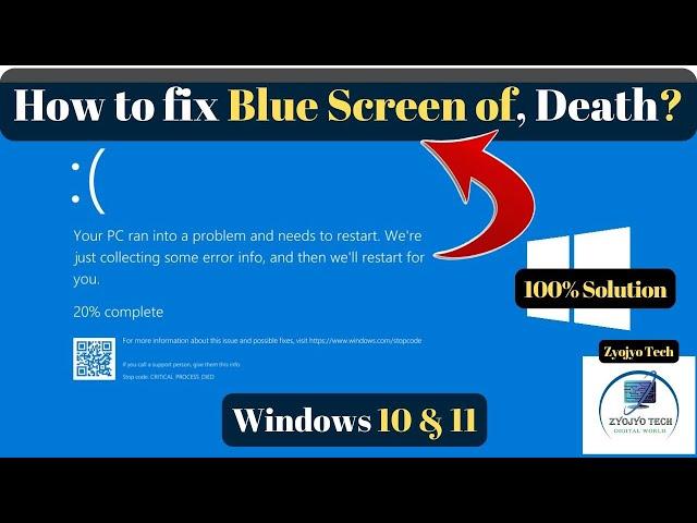 Your PC ran into a problem and needs to restart How to fix this problem Blue screen