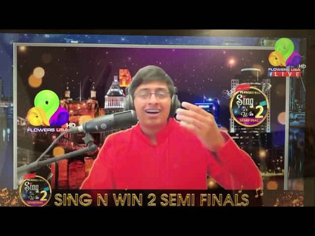 Ashwin Krishnan - Flowers TV sing and Win semifinals