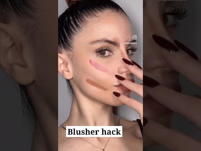 Blusher hack #viral #makeup #blusher #hack #trending