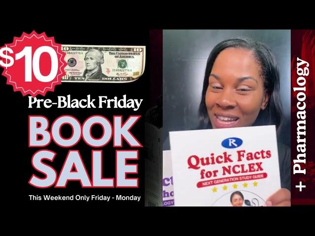 $10 Pre-Black Friday NCLEX Review & Book Sale is Live!