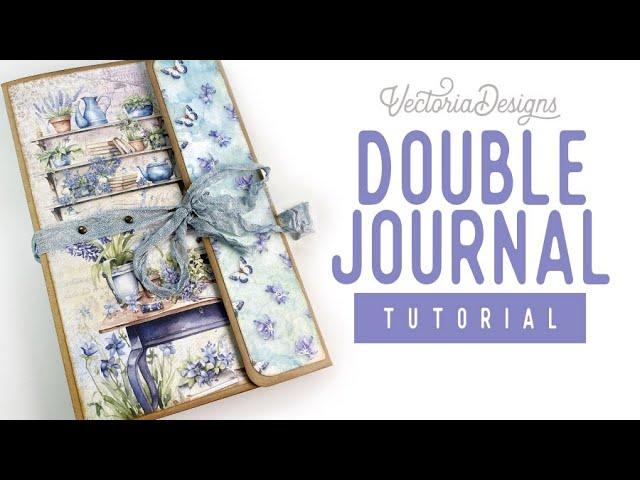 Double Journal Tutorial | Bluebells & Co Crafting Printables Kit | Free Measurements Sheet