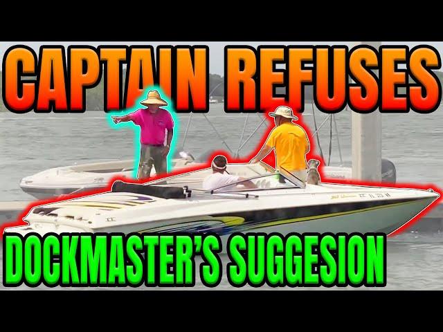 Dockmaster Has A Ton Of Patience With This Captain! Ripping Tide Boat Fail- E1