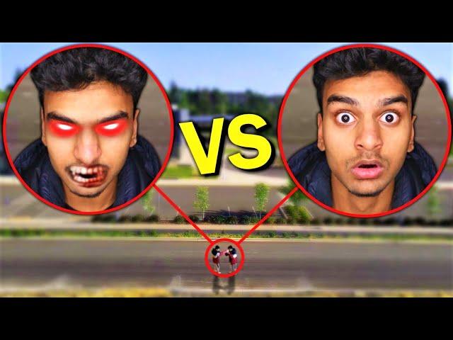 Drone Catches PLASMONIX vs EVIL TWIN IN REAL LIFE!! *EVIL TWIN BROKE INTO MY HOUSE*