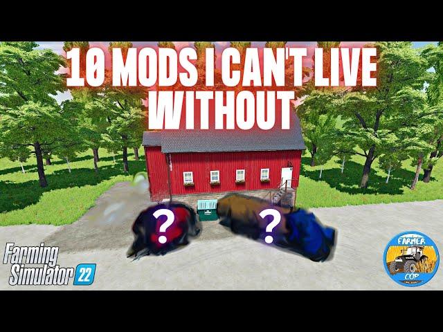 10 MODS I CAN'T LIVE WITHOUT - Farming Simulator 22