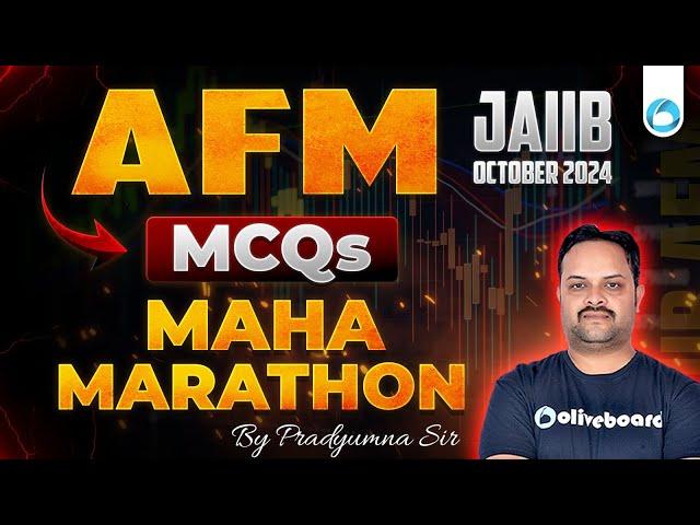 JAIIB AFM Maha Marathon | AFM Most Expected MCQs | JAIIB Oct 2024 AFM | AFM Marathon Oliveboard