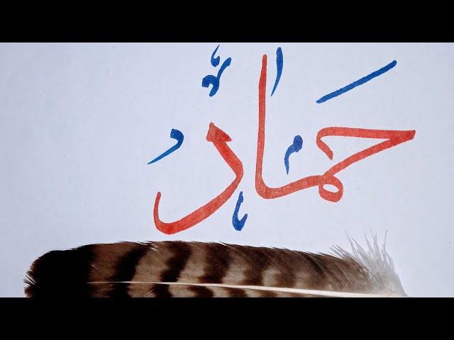 Hammad name Arabic calligraphy/Urdu calligrapy written by Noumani