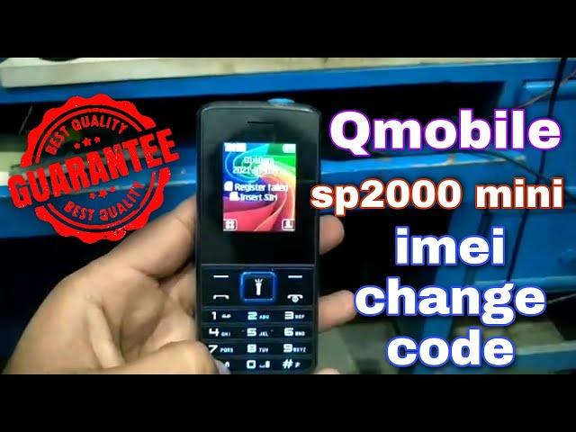 Qmobile sp2000 mini IMEI change code | Rm technical